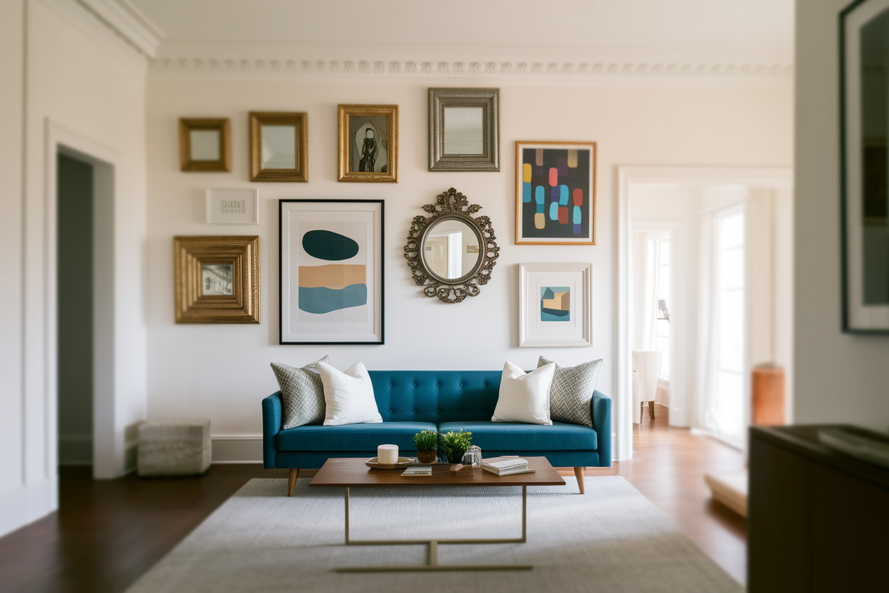 Décoration Au-Dessus du Canapé : 7 Idées pour Sublimer Votre Mur de Salon