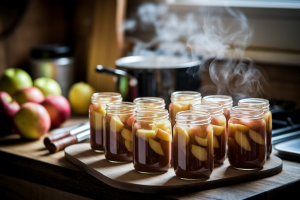 cuisine-rustique-bocaux-compotes-pommes