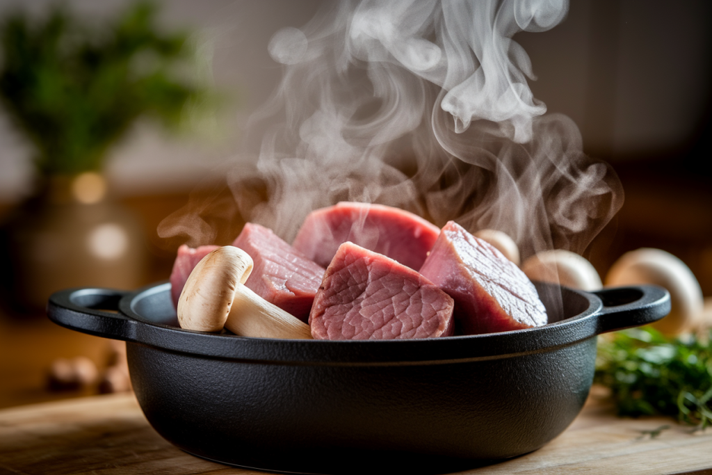 cuisine-rustique-marmite-veau-champignons