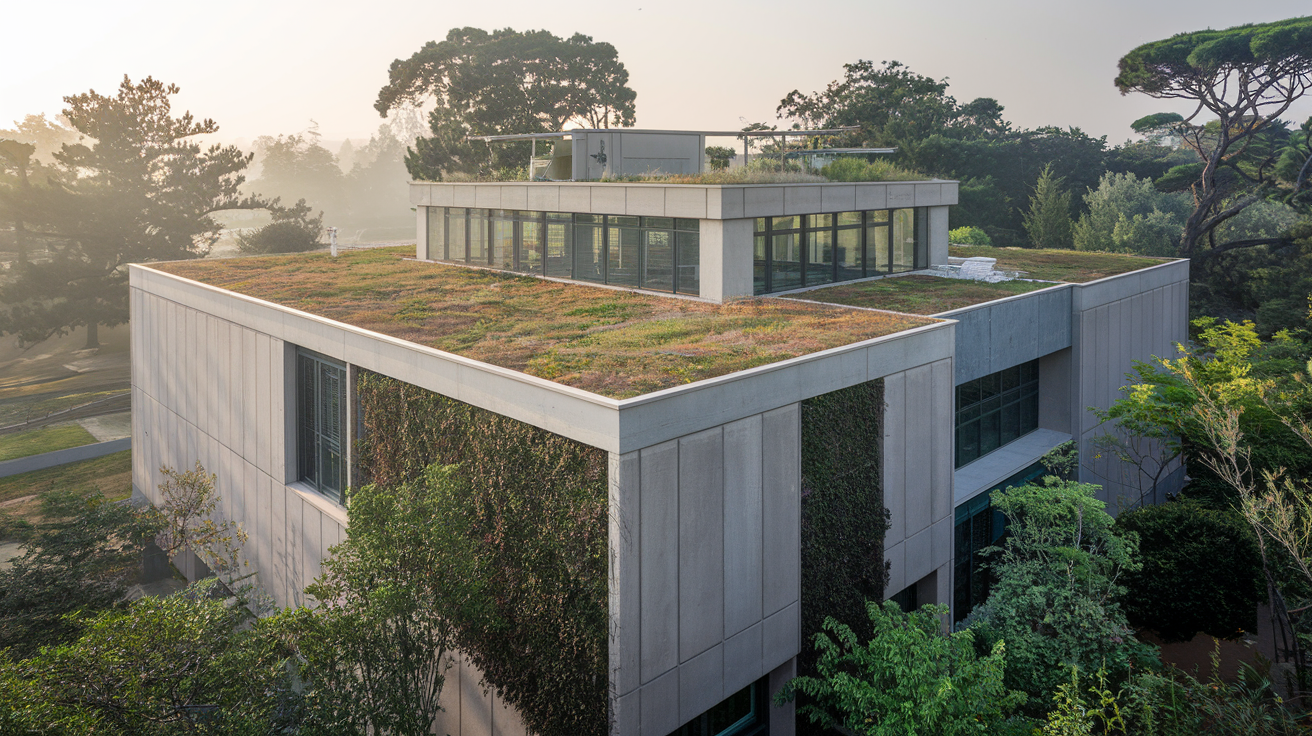 batiment-moderne-toit-vegetalise-arbres