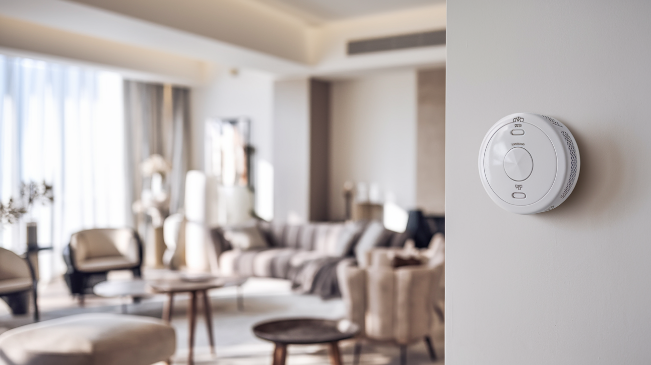 detecteur-monoxyde-mur-salon-moderne