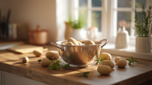 cuisine-lumineuse-pommes-de-terre-herbes-fraiches