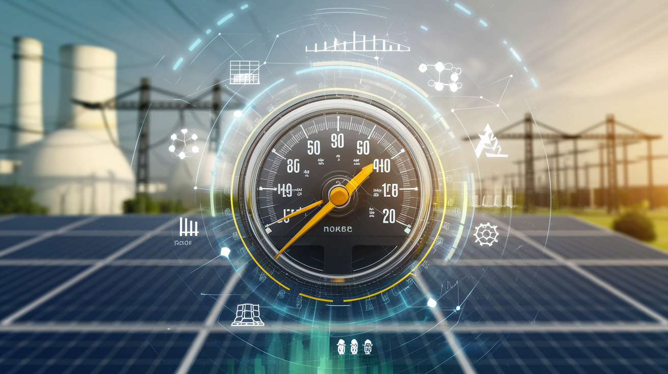 compteur-energie-graphique-centrale-panneaux