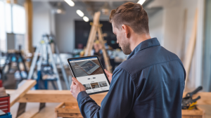 homme-dos-tablette-bureau-moderne