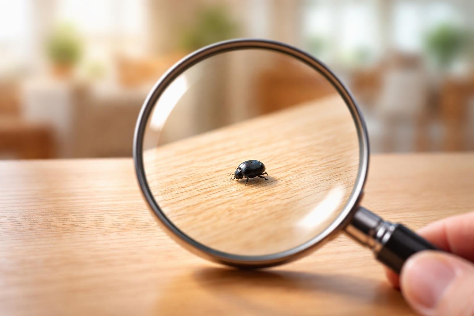 loupe-insecte-noir-bois-clair