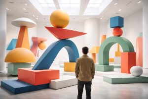 salle-lumineuse-structures-geometriques-personne-observant