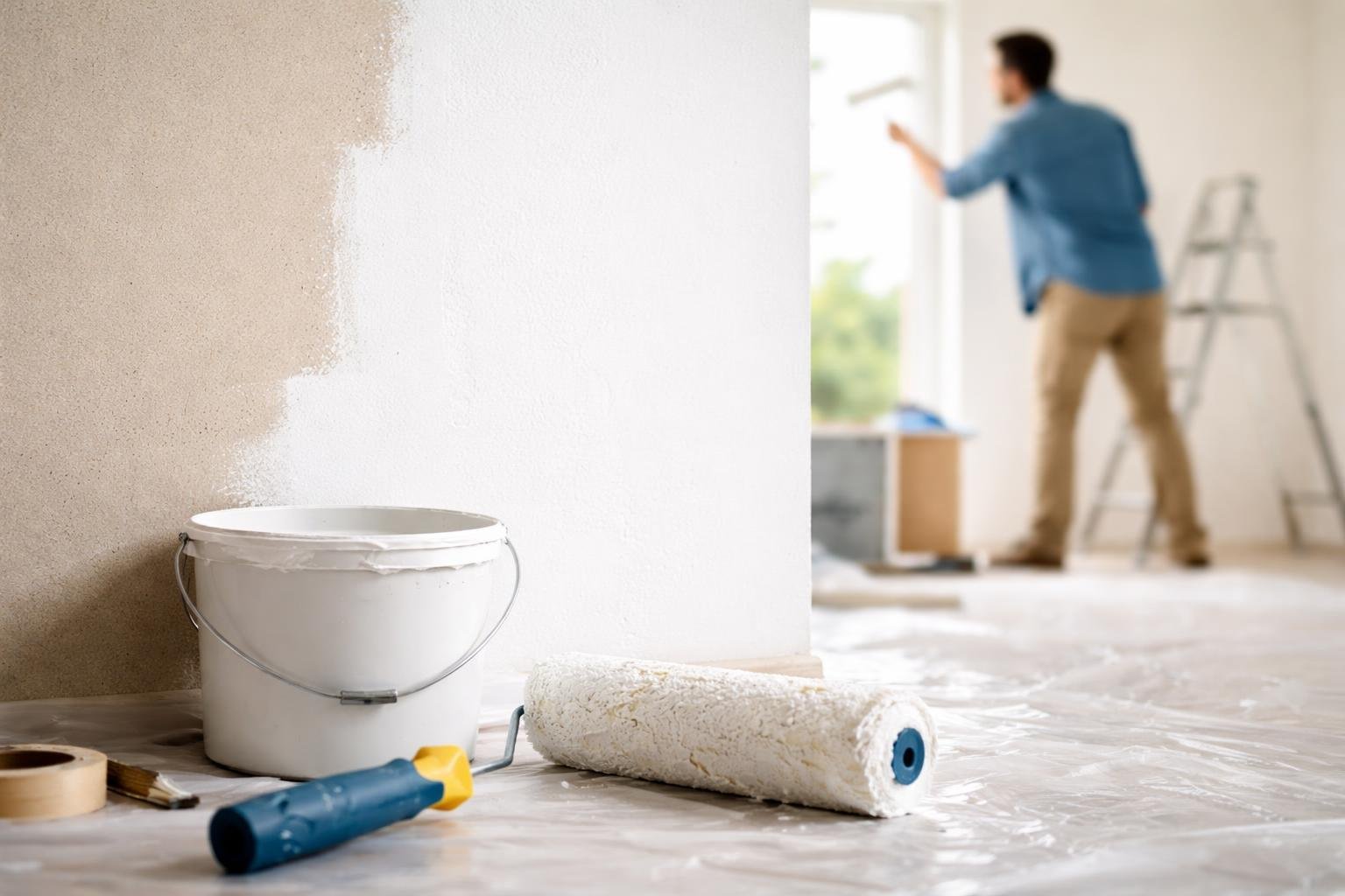 mur-peinture-rouleau-difference-ambiance-bricolage