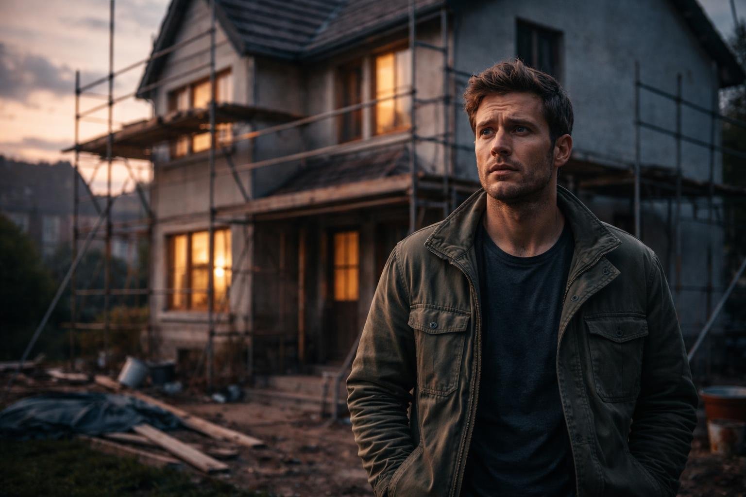 homme-anxieux-maison-renovation-echafaudages