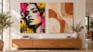 Tableau Street Art ou Abstrait : Lequel est fait pour votre Intérieur ?
